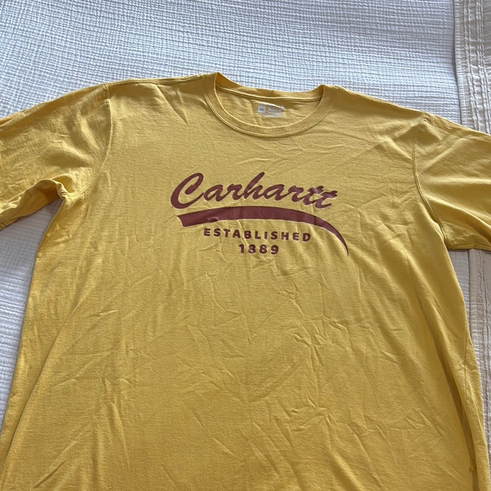 Carhartt Men's Yellow Shirt